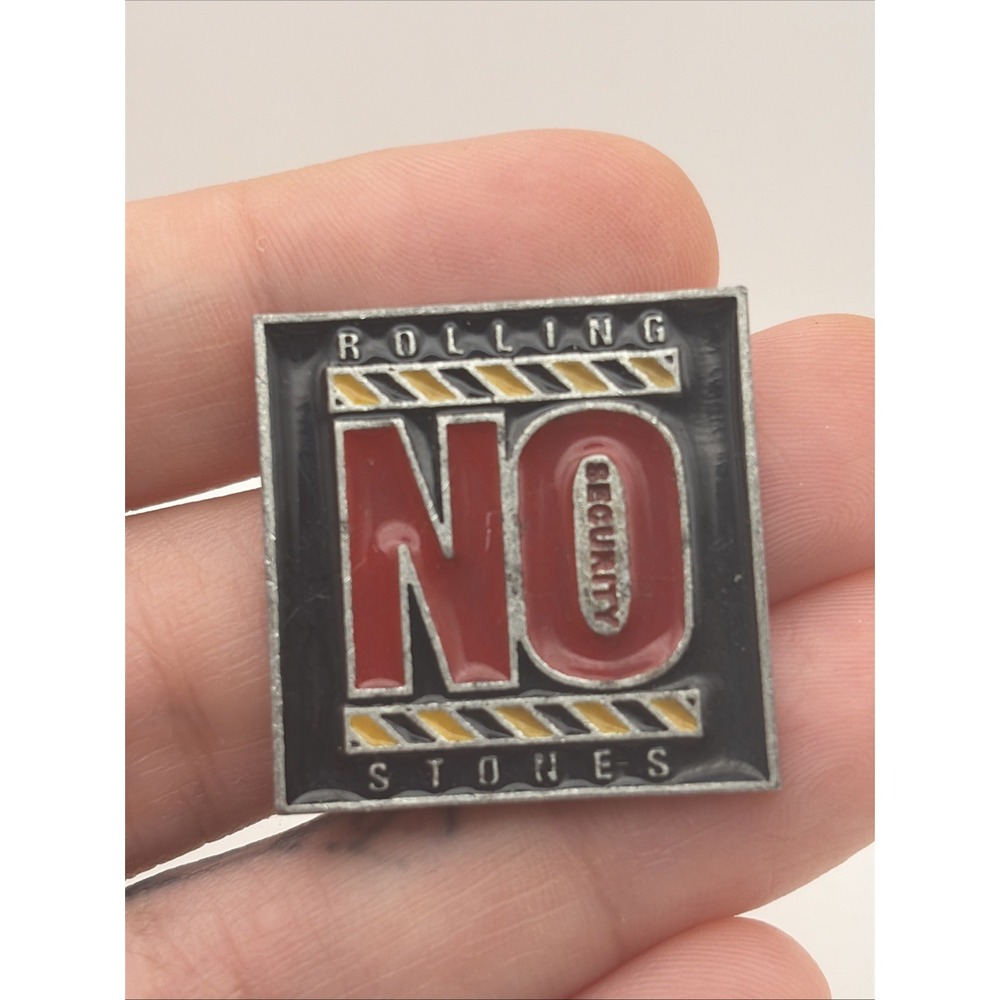 Rolling Stones No Security Tour Band Music Rock Lapel Hat Pin